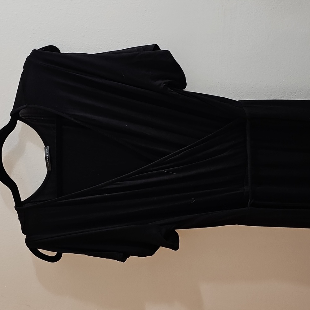 Black VNeck Maxi Dress